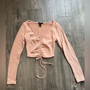 Long sleeve crop top